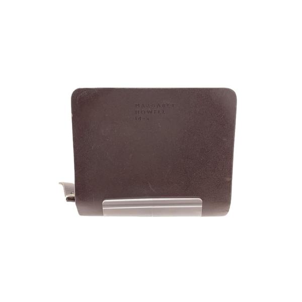 MARGARET HOWELL◆2つ折り財布/レザー/BRW/無地/レディース/MHLW8JS2-2...