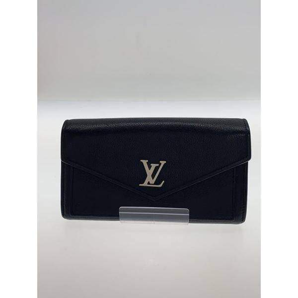 LOUIS VUITTON◆ポルト・フォイユ・マイロックミー_BLK/牛革/BLK/メンズ/M625...