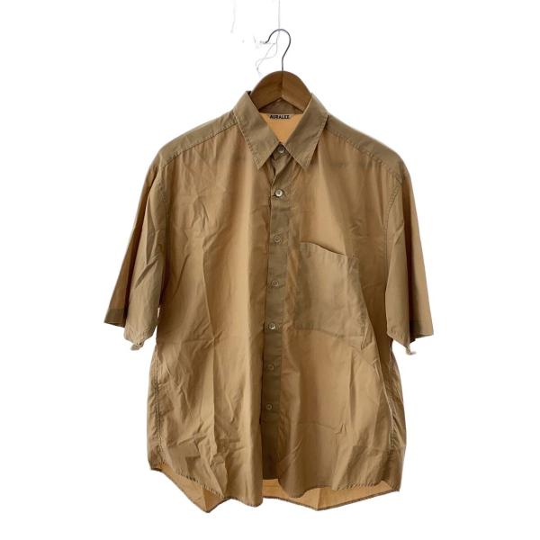 AURALEE◆半袖シャツ/3/コットン/BEG/A24SS03TN//