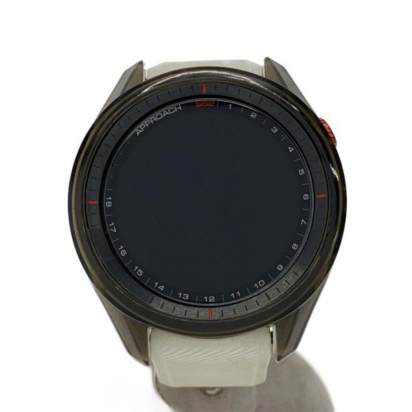 GARMIN◆スマートウォッチ/ゴルフウォッチ/APPROACH/デジタル/ラバー/BLK/WHT/...