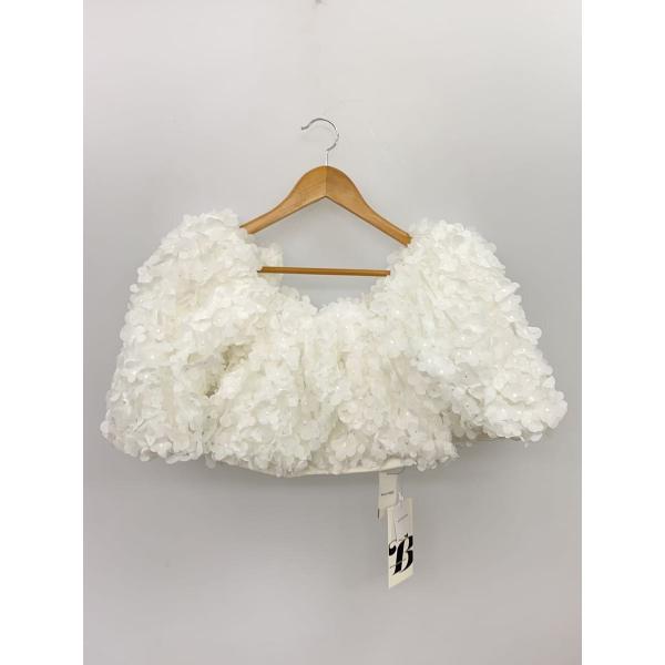 Bibiy．◆MAGNOLIA TOP/半袖ブラウス/FREE/ポリエステル/WHT/B40-TS0...