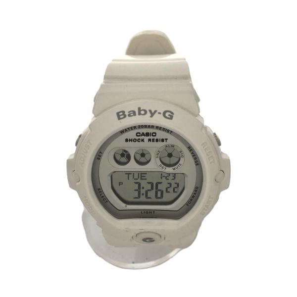 CASIO◆クォーツ腕時計・Baby-G/デジタル/ラバー/WHT/WHT