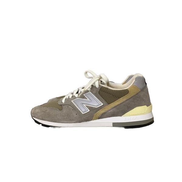 NEW BALANCE◆ローカットスニーカー/28.5cm/GRY/スウェード/M996/USA製/...