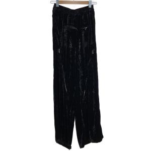 MASU◆23AW Velvet Zipper Easy Pants/ボトム/44/レーヨン/BLK/MFFW-PT0723