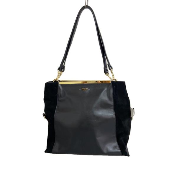 TOPKAPI◆ショルダーバッグ/レザー/BLK