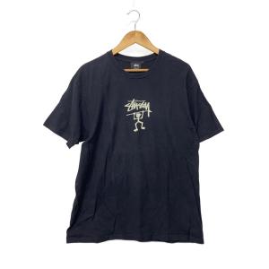 STUSSY◆Tシャツ/L/コットン/BLK//