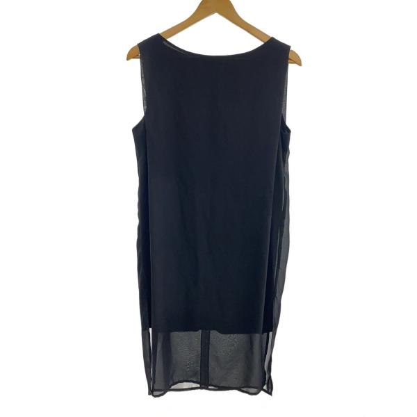 AMERI◆ノースリーブワンピース/--/ポリエステル/BLK/0191520690