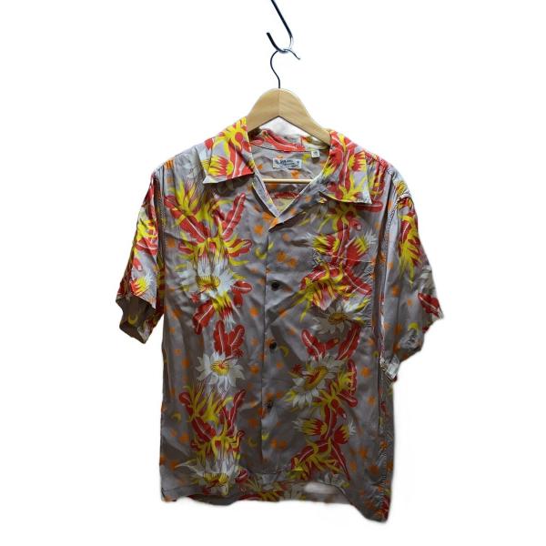 SUN SURF◆×JOURNAL STANDARD/月下美人/アロハシャツ/開襟/M/レーヨン/B...
