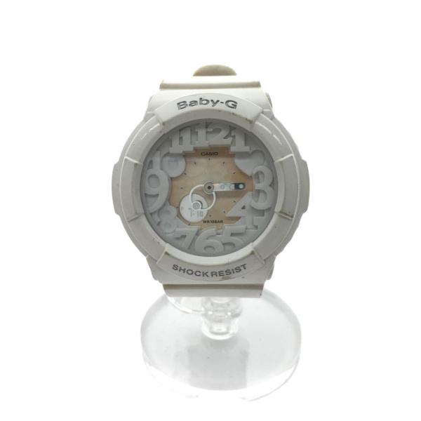 CASIO◆CASIO/Baby-G/デジアナ/WHT/WHT