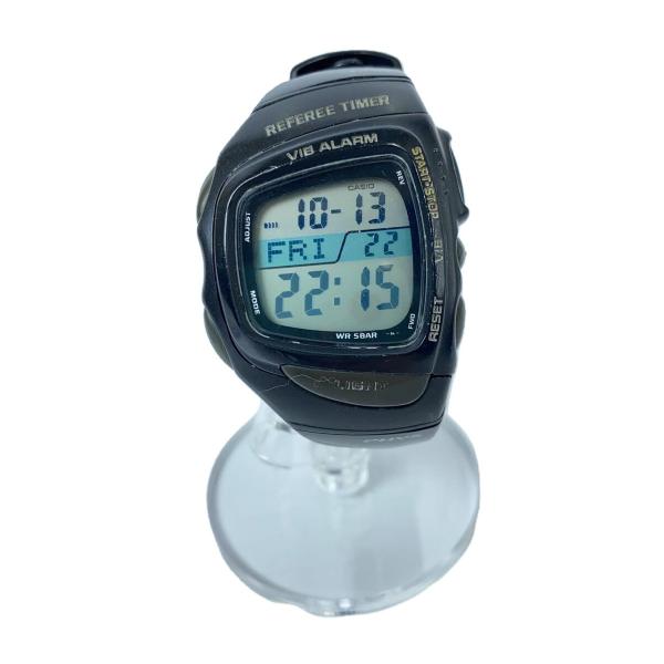 CASIO◆クォーツ腕時計/デジタル/ラバー/CLR/BLK/SS/rft-100wc