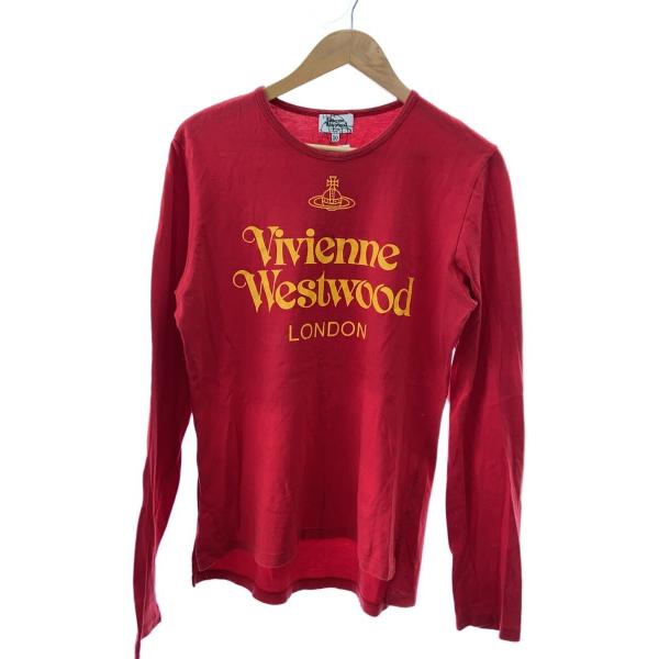Vivienne Westwood MAN◆y2k/ロゴドン/長袖Tシャツ/50/コットン/RED/...