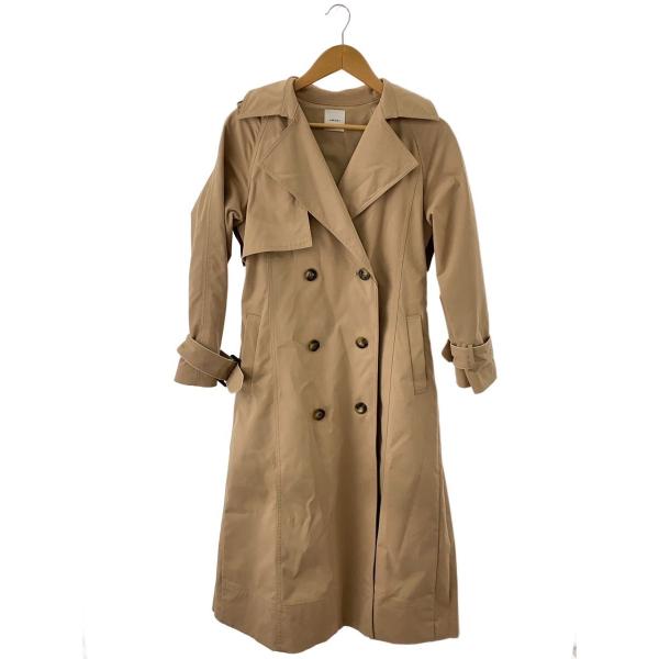 AMERI◆トレンチコート/--/ポリエステル/ベージュ/0191740030/2019SS/バック...