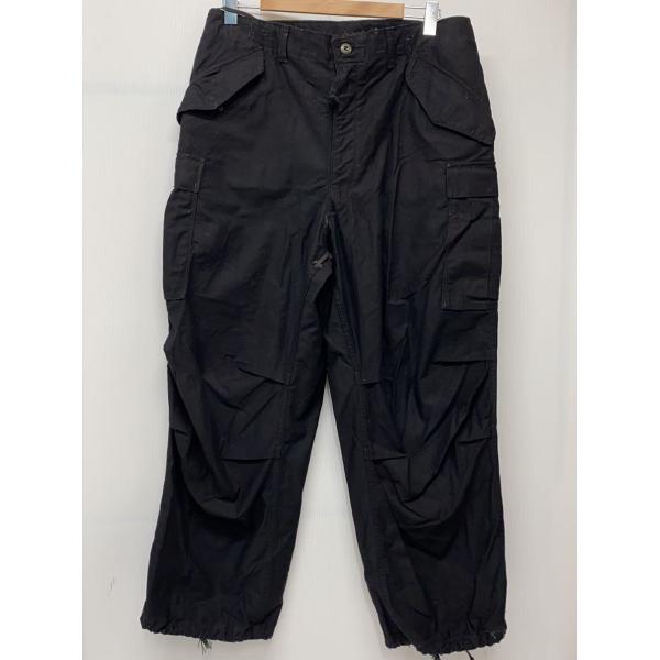 US.ARMY◆80s/M-65/後染め/talon/ブラック/カーゴパンツ/コットン/ブラック/ヴ...