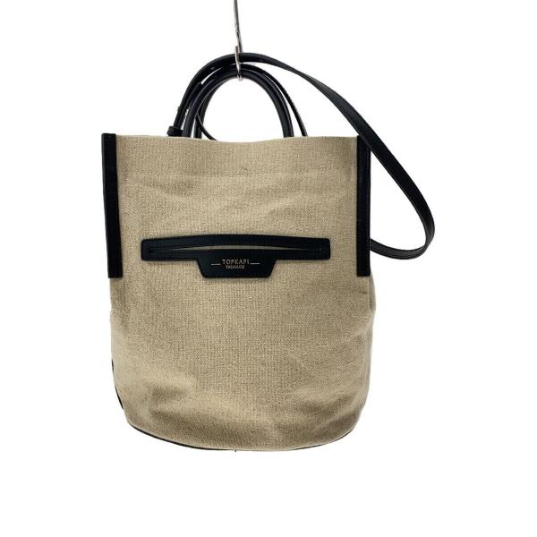 TOPKAPI◆トートバッグ/コットン/CRM