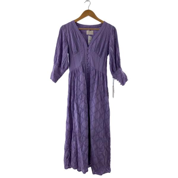 AMERI◆長袖ワンピース/FREE/コットン/PUP/無地