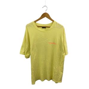 STUSSY◆Tシャツ/XL/コットン/YLW