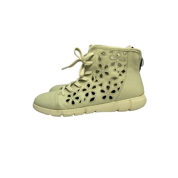 JS Heartlavel◆ハイカットスニーカー/24.5cm/GRY/レザー/7005