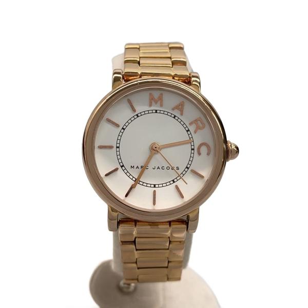 MARC JACOBS◆マークジェイコブス/クォーツ腕時計/アナログ/ステンレス/ホワイト/ゴールド...