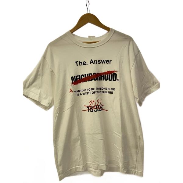 NEIGHBORHOOD◆The Answer/Tシャツ/M/コットン/WHT