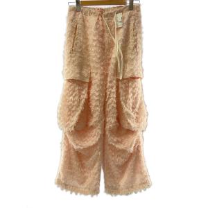 MASU◆24SS MASU FLUFFY CARGO PANTS ボトム/44/ポリエステル/PNK/MASS-PT0624