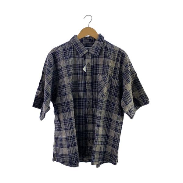 Evisen skateboards◆半袖シャツ/L/コットン/GRY/チェック