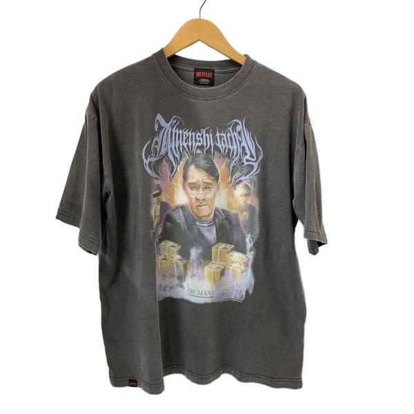 JUN◆Tシャツ/×NETFLIX 地面師たち 法律屋:後藤/L/コットン/GRY/NEM-4519...