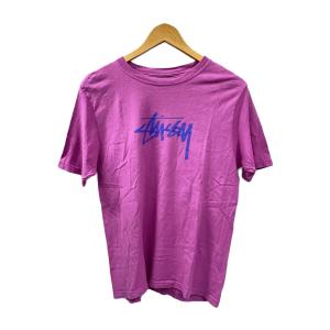 STUSSY◆Tシャツ/M/コットン/PNK/無地//