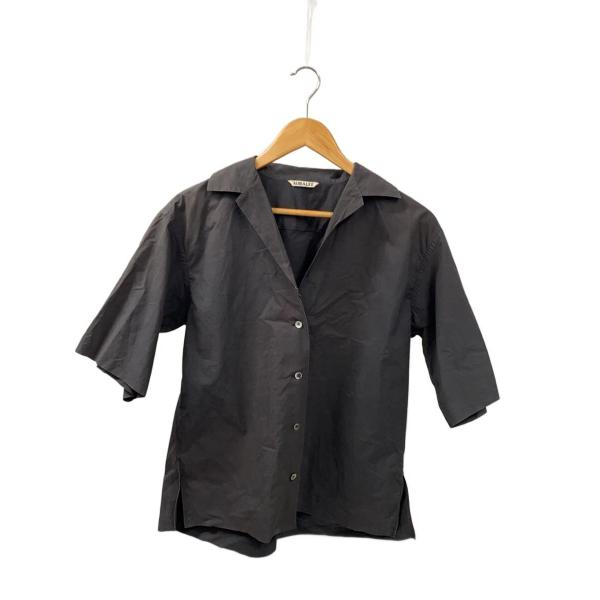 AURALEE◆半袖シャツ/--/--/BLK