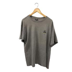STUSSY◆Tシャツ/XL/コットン/KHK/無地/80ｓ//OLD