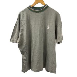 STUSSY◆Tシャツ/S/コットン/KHK//OLD