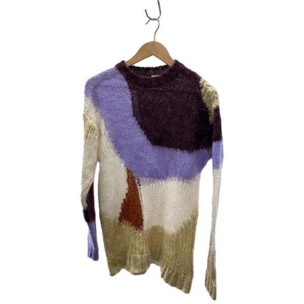 AMERI◆MULTICOLOR LOW GAUGE KNIT/FREE/ナイロン/マルチカラー/0...