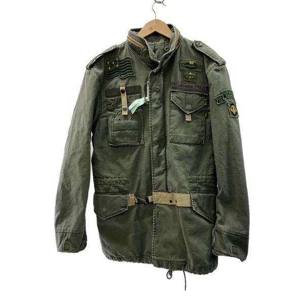 ALPHA INDUSTRIES◆M-65/50周年記念/ミリタリージャケット/M/コットン/KHK...