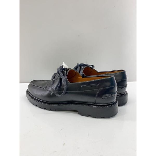 Jalan Sriwijaya◆VIBRAM/ビブラムソール/デッキシューズ/UK7/BLK/レザー...