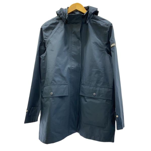 AIGLE◆コート/38/ゴアテックス/NVY/無地/ZBFBI19-JS