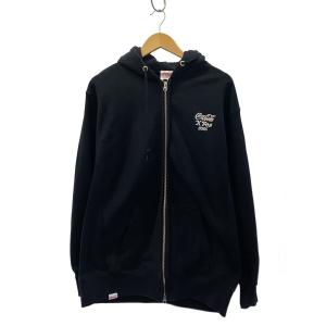 Coca・Cola◆×VERDY/ジップパーカー/XL/コットン/BLK/プリント