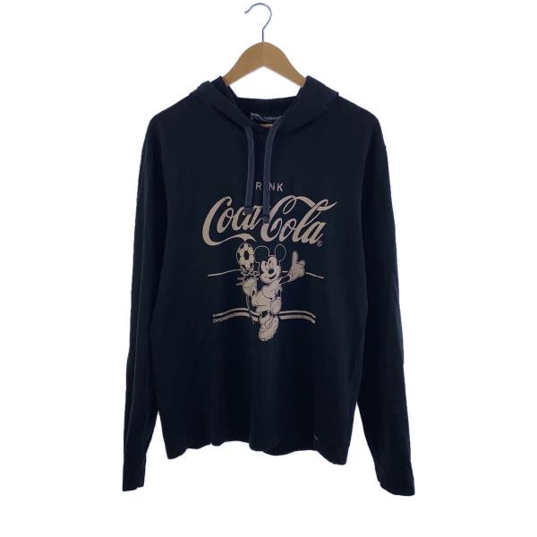 DOLCE&amp;GABBANA◆Coca Cola/パーカー/--/コットン/BLK/プリント