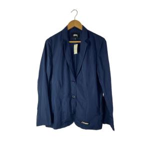 STUSSY◆テーラードジャケット/M/ナイロン/NVY//