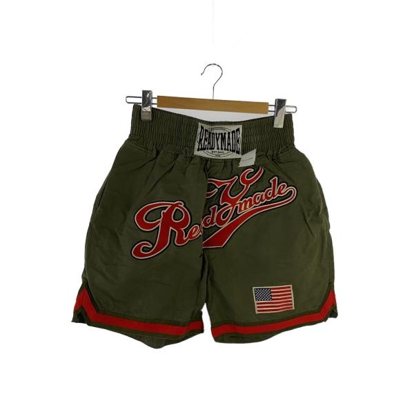 READYMADE◆BOXING SHORTS/ショートパンツ/1/コットン/KHK/無地//