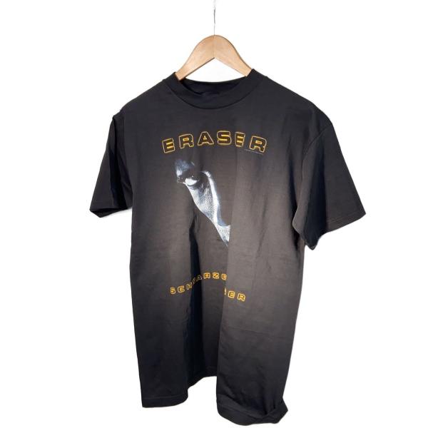PYRAMID◆ERASER/シュワルツェネッガー/90s/USA製/Tシャツ/M/コットン/BLK...