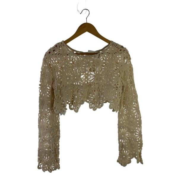 AMERI◆トップス/FREE/コットン/ベージュ/02410440670