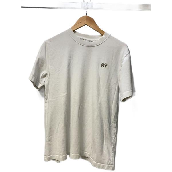 EYTYS◆Tシャツ/S/コットン/WHT/無地/襟汚れ有//