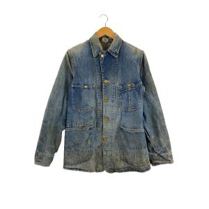 Lee◆30s/VT/91-J/襟ハウス/JELT タグ/ロングL/転がりe/34/ダメージ多//