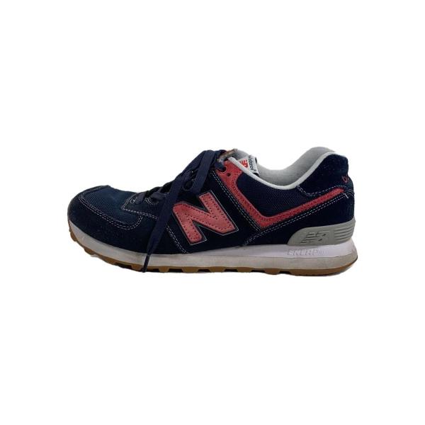 NEW BALANCE◆ニューバランス/ML574/26cm/NVY/スウェード