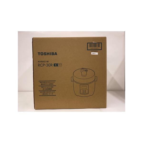 TOSHIBA◆圧力鍋/容量:3L/BLK/RCP-30R-K