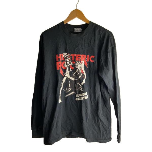 HYSTERIC GLAMOUR◆長袖Tシャツ/L/コットン/BLK/02233cl17