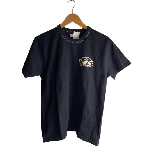 THE FLAT HEAD◆Tシャツ/40/コットン/BLK