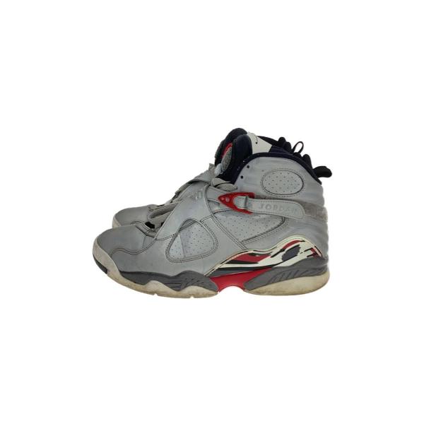 NIKE◆AIR JORDAN 8 RETRO SP/シルバー/CI4073-001/27/使用感有