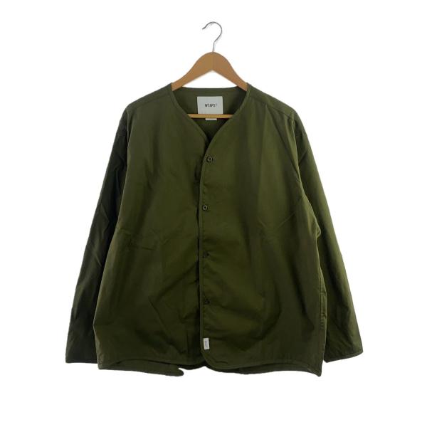WTAPS◆SCOUT/ LS /NYCO. WEATHER/スカウトシャツ/3/コットン/KHK/...