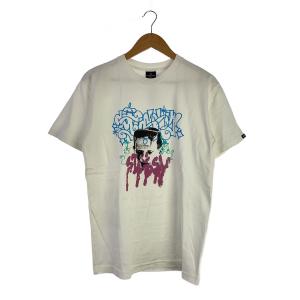 STUSSY◆Tシャツ/--/コットン/WHT