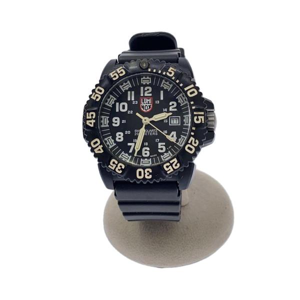 LUMINOX◆クォーツ腕時計/アナログ/BLK/BLK/カーボン/3050/3950